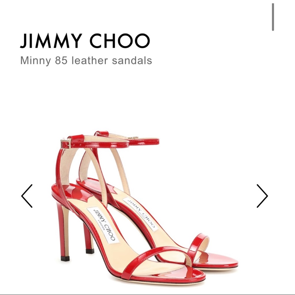 Jimmy Choo Minny Sandals in red